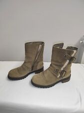 UGG stivaletti 36 cachi kaki scamosciate donna