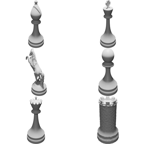 Set scacchi completo - 32, pezzi