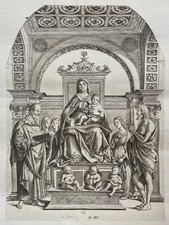 Madonna col Bambino, Incisione