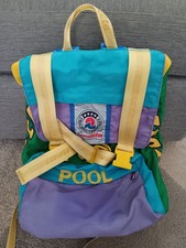 ZAINO INVICTA  JOLLY POOL VERDE TURCHESE VIOLA VINTAGE ANNI 80 90 2000 U517