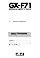 Akai GX-F71 Cassette Deck