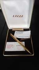 Penna a sfera LALEX laminata in oro 22kt con cofanetto. Nuova.