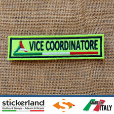 Toppa Patch PROTEZIONE CIVILE - VICE COORDINATORE - Toppe CON VELCRO 12 x 3 cm