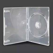 CUSTODIA DVD 1 POSTO 14MM TRASPARENTE 5 PZ*