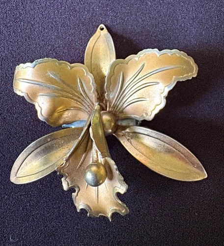 Ciondolo spilla fiore orchidea