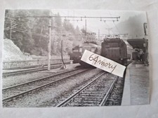 Fotografia Stazione di Limone Locomotiva elettrica Trifase e Elettromotrici Trif