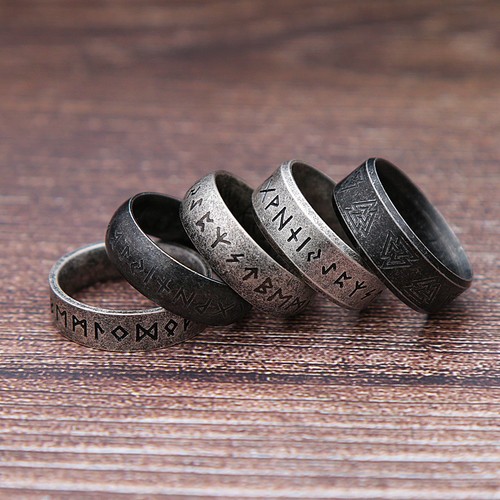 Anello runa vichinga acciaio - anello,