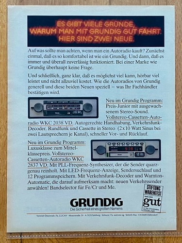 Grundig autoradio epoca - autoradio, d'epoca