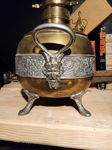 Antica lampada satiro - , diavolo