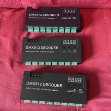 3 Pezzi Centralina Decoder Dmx Rgb 24 Canali + Regalo
