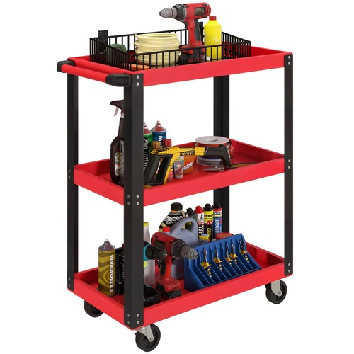 Homcom carrello porta attrezzi - porta,