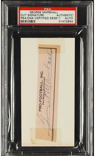George marshall signed cut - george,