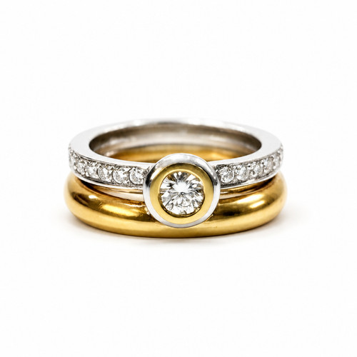 Anello damiani oro bianco - anello,