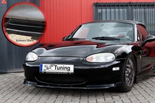Spoiler anteriore labbro coppa con ala in ABS per Mazda MX5 NB nero lucido