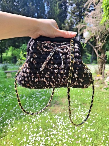 Borsa clutch all uncinetto - borsa,