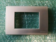 BTICINO N4803SA PLACCA METALLO LIGHT ARGENTO SATINATO 3POSTI