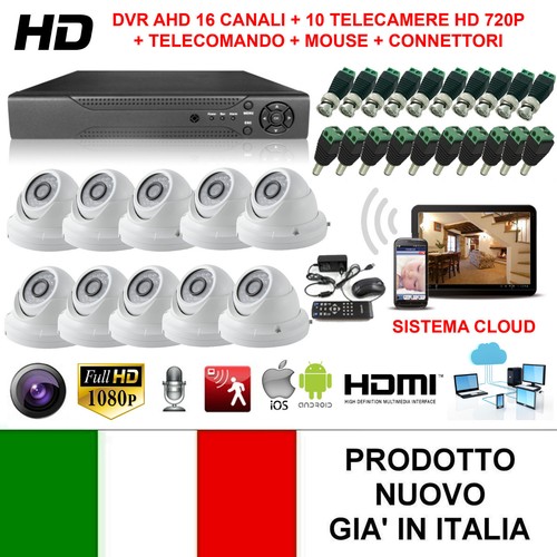Kit videosorveglianza ahd - videosorveglianza,