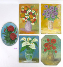 5 PICCOLI DIPINTI FLOREALI