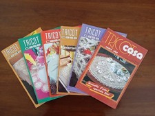 Lotto di n.6 Riviste Tricot Selezione Uncinetto Vintage.