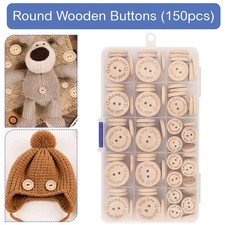 Bottoni IN Legno 150pcs Fatto