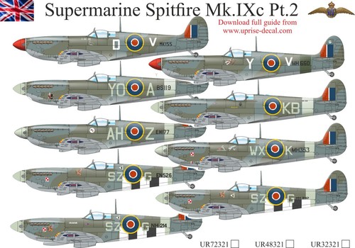Decalcomania supermarine - decalcomania, 1:32