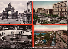 Lot postcards catania city - catania,