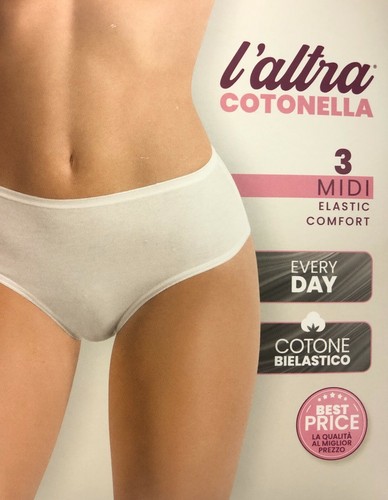 Slip midi donna cotonella - n.6,