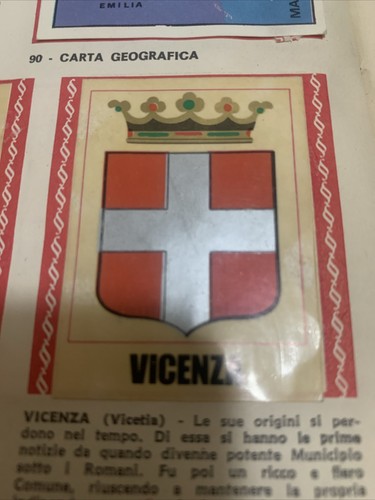 Figurina stemma vicenza - figurina,