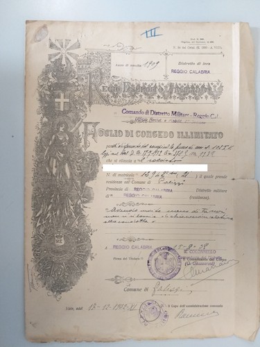 Foglio congedo palizzi - foglio,