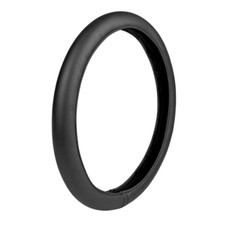 COPRIVOLANTE AUTO UNIVERSALE NERO S Ø 35/37 ULTRA SOTTILE SIMILPELLE ELASTICIZZA