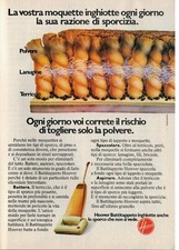 PUBBLICITA' ORIGINALE VINTAGE ANNI 70 - BATTI TAPPETO HOOVER