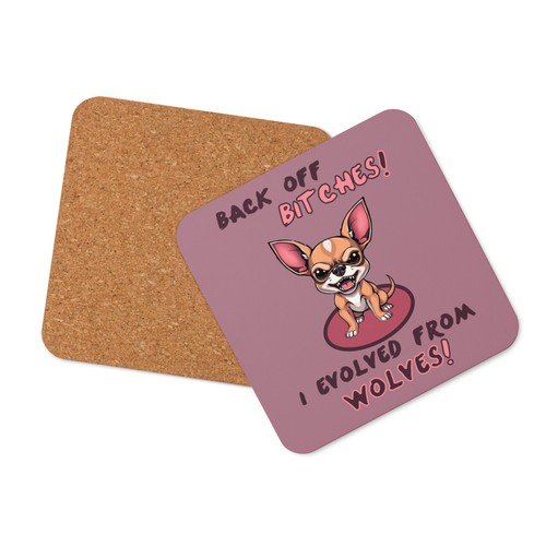 Chihuahua wolf cork back - "chihuahua, cork-back