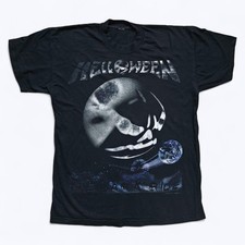 Helloween The Dark Ride 2000 90s Y2k Vintage Black T Shirt Size M