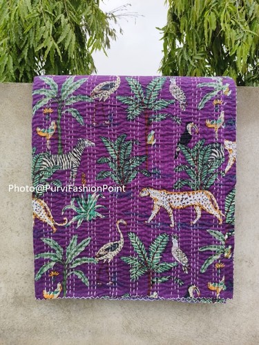 Trapunta kantha cotone stampa