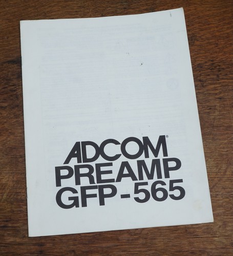 Adcom gfp 565 - gfp-565, preamplificatore