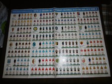 FOGLIO CORRIERE DEI PICCOLI CON TUTTE LE SQUADRE SERIE A 1969-70 CAGLIARI MILAN