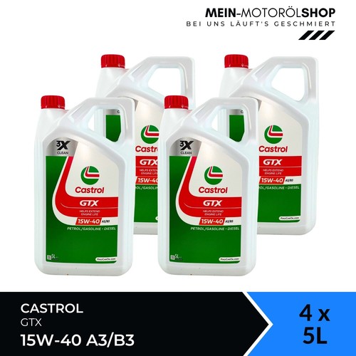 Castrol gtx 15w b3 vw - castrol,