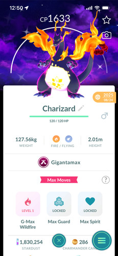 Shiny gigantamax charizard - shiny,