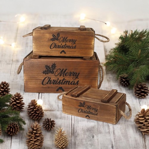Set scatole rustiche - 3,
