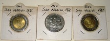 BLOCCO DI 3 RARE MONETE  DA 500 LIRE  SAN MARINO