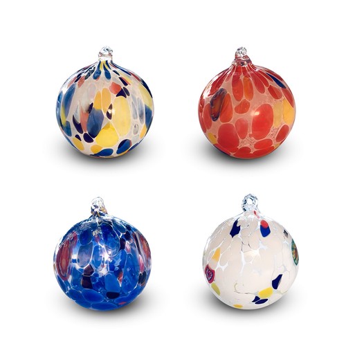 Palle natale vetro gocce - palle, di
