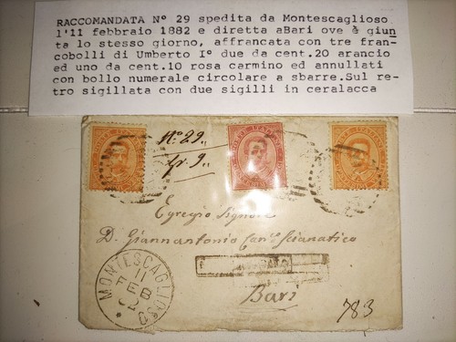 Buste raccomandata antiche - raccomandata,