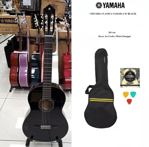 Yamaha c40ii black chitarra - c40ii,