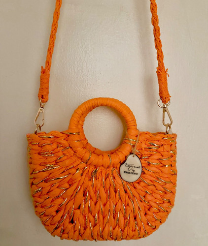 Borsa paglia intrecciata a - in,
