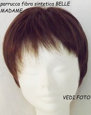 PARRUCCA corta BELLE MADAME da donna di capelli corto castano finti in testa @