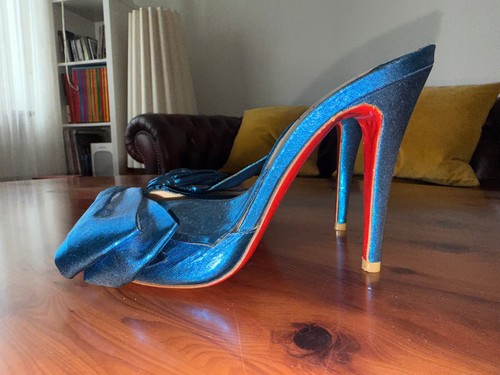 Louboutin satin bow 100 39 - t,