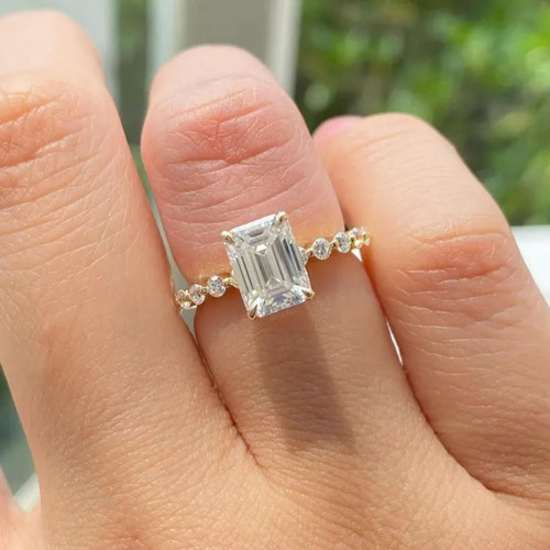 Anello solitario halo - anello,