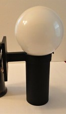 Applique da parete vintage moderna in metallo nero Lightolier USA CZ-4519 lampada da esterno