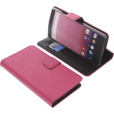 Custodia per Vernee Thor E Book-Style Protettiva Cellulare Libro Rosa