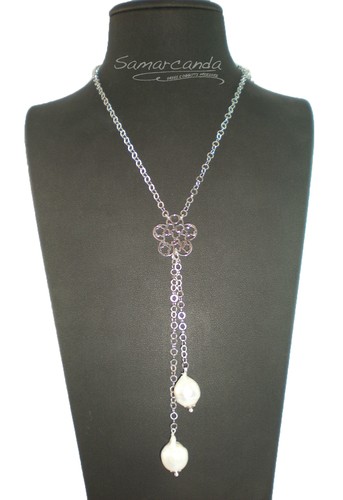 Collana con catena argento - collana,